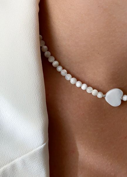 PEARL HEART choker