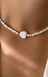 PEARL HEART choker